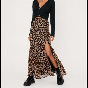 Leopard Maxi Skirt
